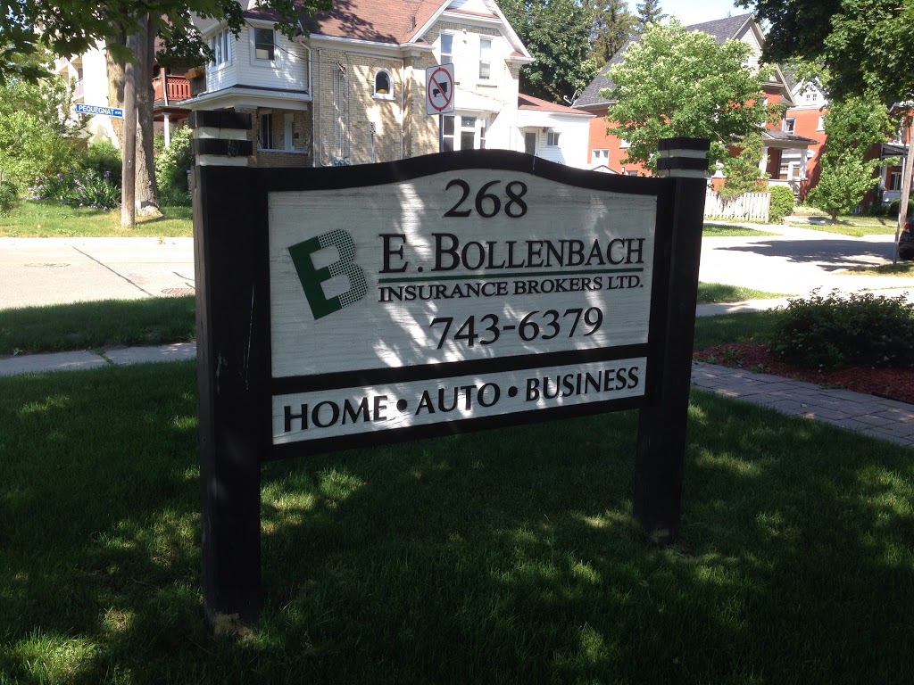 E Bollenbach Insurance Brokers Ltd | 268 Frederick St, Kitchener, ON N2H 2N2, Canada | Phone: (519) 743-6379