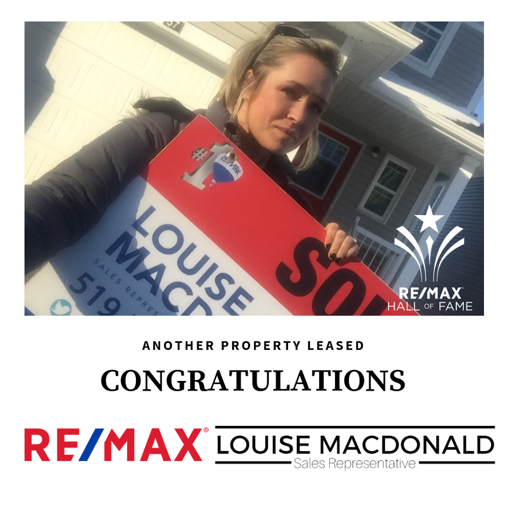 Louise Macdonald - RE/MAX Real Estate Centre | 720 Westmount Rd E, Kitchener, ON N2E 2M6, Canada | Phone: (519) 721-4663