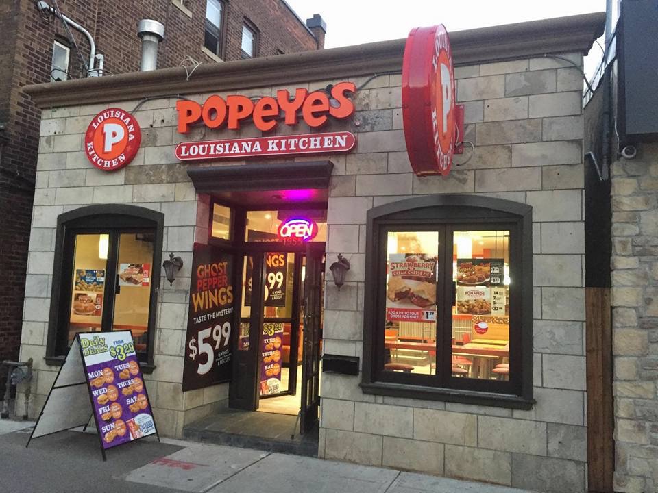 Popeyes® Louisiana Kitchen (Beaches) | 1955 Queen St E, Toronto, ON M4L 1H7, Canada | Phone: (647) 345-7660