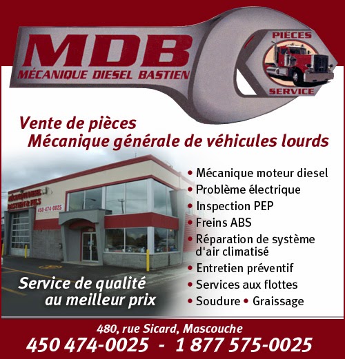 Mécanique Diesel Bastien | 480 Rue Sicard, Mascouche, QC J7K 3G5, Canada | Phone: (450) 474-0025