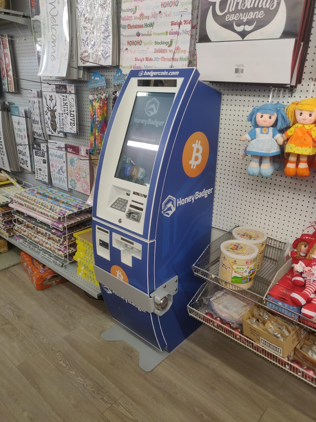 HoneyBadger Bitcoin ATM at Dollar Mart | 12536 132 Ave NW, Edmonton, AB T5L 3P9, Canada | Phone: (855) 499-1149