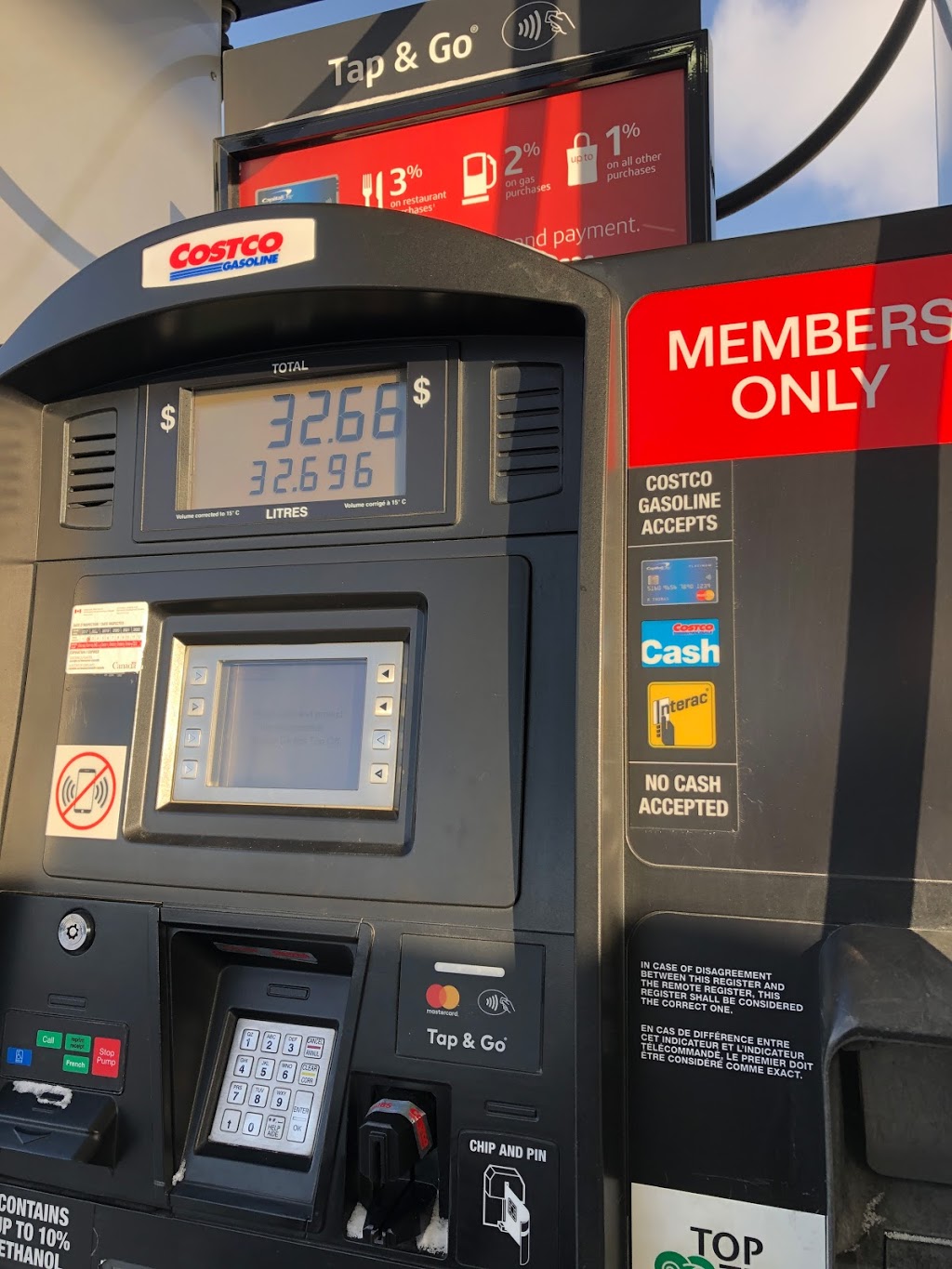 Costco Gasoline | 2201 Broadmoor Blvd, Sherwood Park, AB T8H 0A1, Canada | Phone: (780) 410-2521