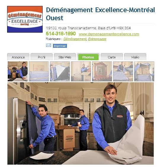 Déménagement Excellence | 19100 Route Transcanadienne, Baie-dUrfé, QC H9X 3S4, Canada | Phone: (514) 457-0444