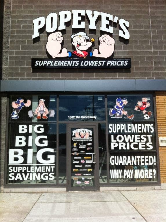 Popeyes Supplements | 1602 The Queensway Unit E1, Etobicoke, ON M8Z 1V1, Canada | Phone: (416) 521-9200