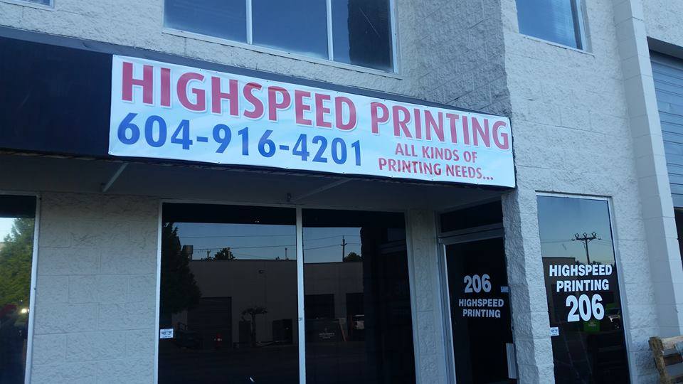 Highspeed Printing Inc | 14770 64 Ave # 206, Surrey, BC V3S 1X7, Canada | Phone: (604) 503-4201