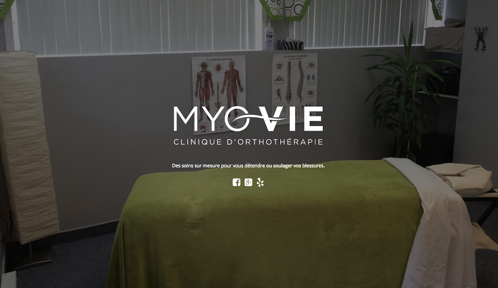 Clinique dorthothérapie Myo-Vie | 3100 Rte Lagueux suite 101, Saint-Étienne-de-Lauzon, QC G6J 1J9, Canada | Phone: (581) 999-9973