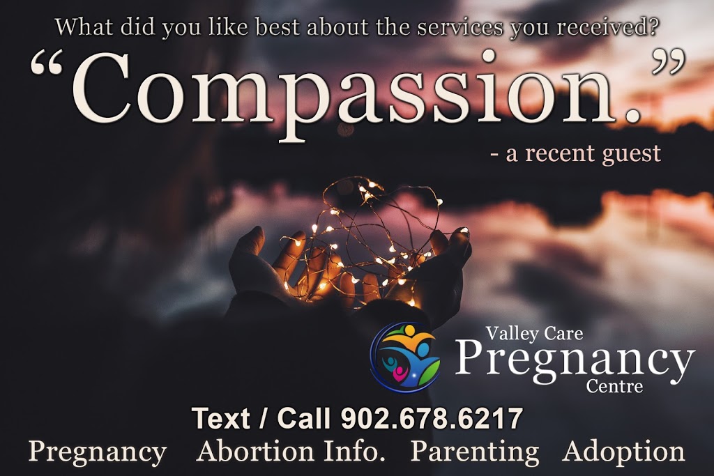 Valley Care Pregnancy Centre | 104 Webster St, Kentville, NS B4N 1H9, Canada | Phone: (902) 670-8510