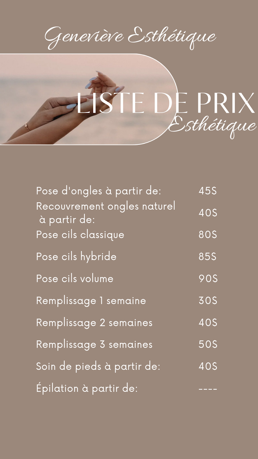 Geneviève Esthétique | 8905 Rue Pierre, Rawdon, QC J0K 1S0, Canada | Phone: (450) 750-2735