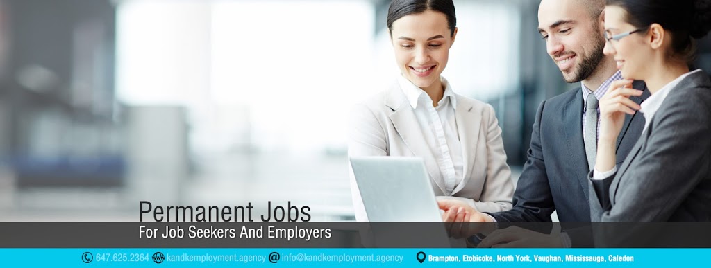 K & K Employment Agency Inc. | 14 Avatar Cres, Brampton, ON L6P 4M3, Canada | Phone: (647) 625-2364