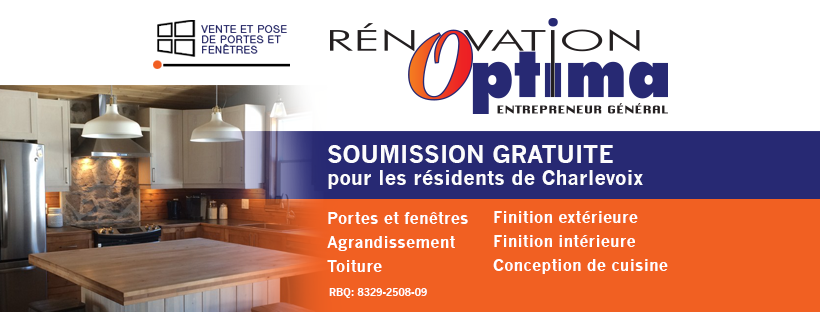 Rénovation Optima | 6 Chemin Tremblay, Saint-Aimé-des-Lacs, QC G0T 1S0, Canada | Phone: (418) 324-4671