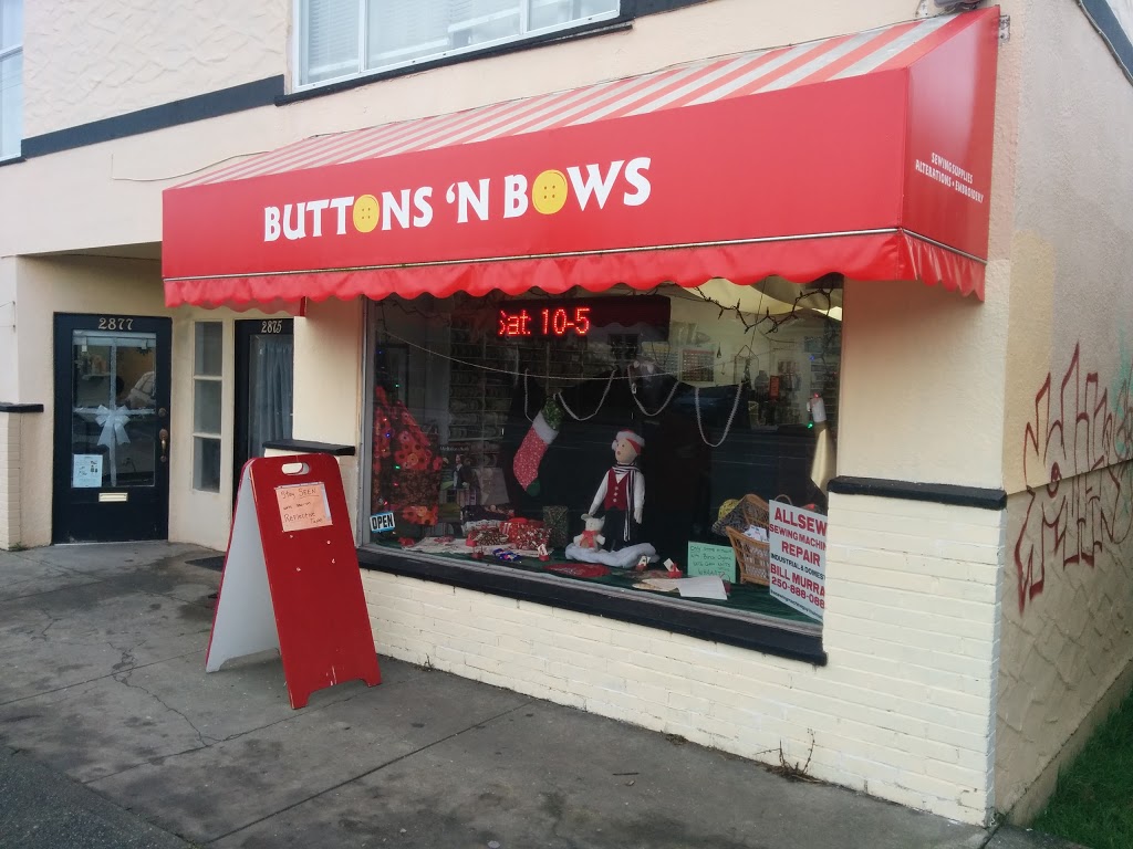 ButtonsnBows | 2867 Foul Bay Rd, Victoria, BC V8R 5C5, Canada | Phone: (250) 592-7924
