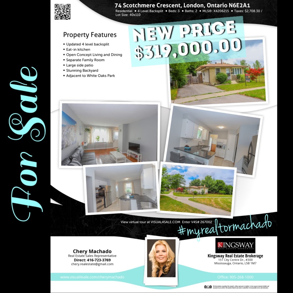 Chery Machado at ​Cityscape Real Estate Ltd., Brokerage | ​885, Plymouth Dr Unit 2, Mississauga, ON L5V 0B5, Canada | Phone: (416) 723-3769