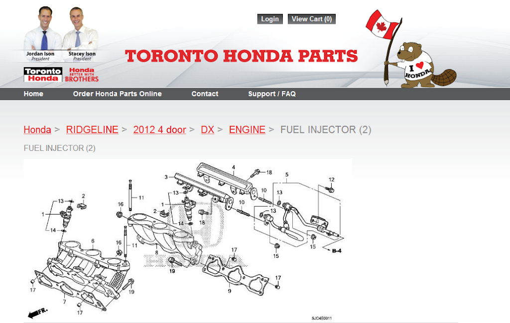 Toronto Honda Parts | 2258 Danforth Ave, Toronto, ON M4C 1K3, Canada | Phone: (866) 746-6386