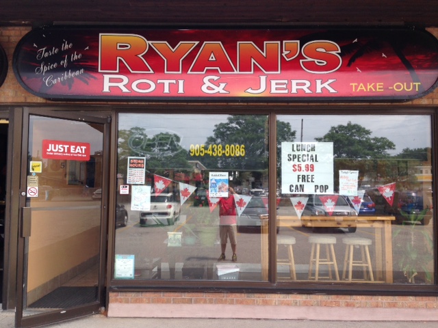 Ryans Roti And Jerk | 1051 Simcoe St N, Oshawa, ON L1G 4W3, Canada | Phone: (905) 438-8086