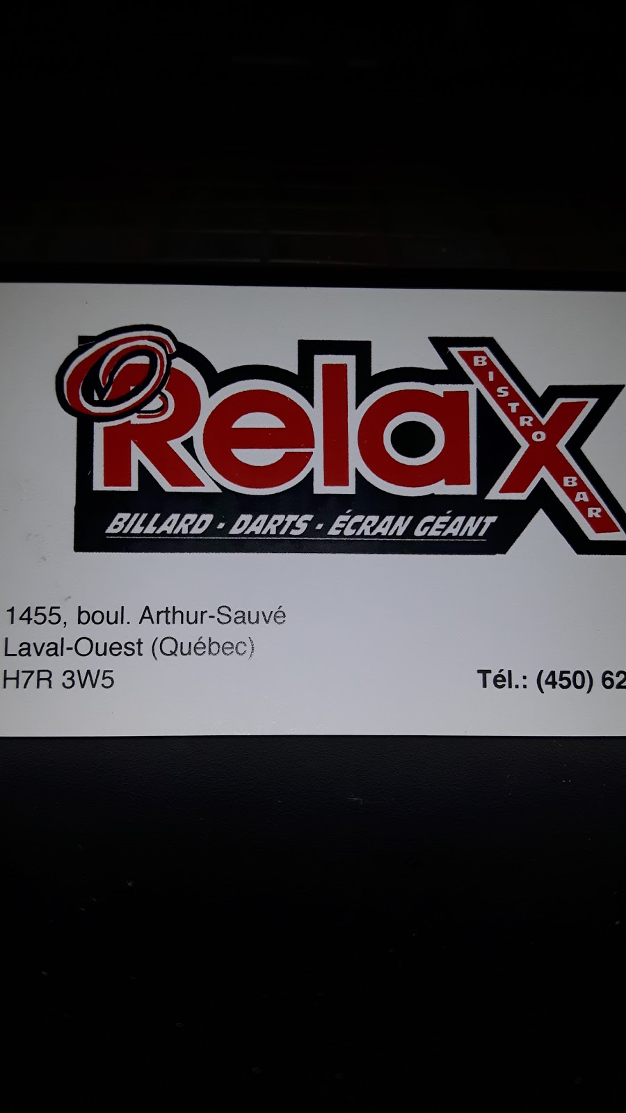 Bar O-Relax 2007 Inc | 1455 Boulevard Arthur-Sauvé, Laval, QC H7R 3W5, Canada | Phone: (450) 627-4690