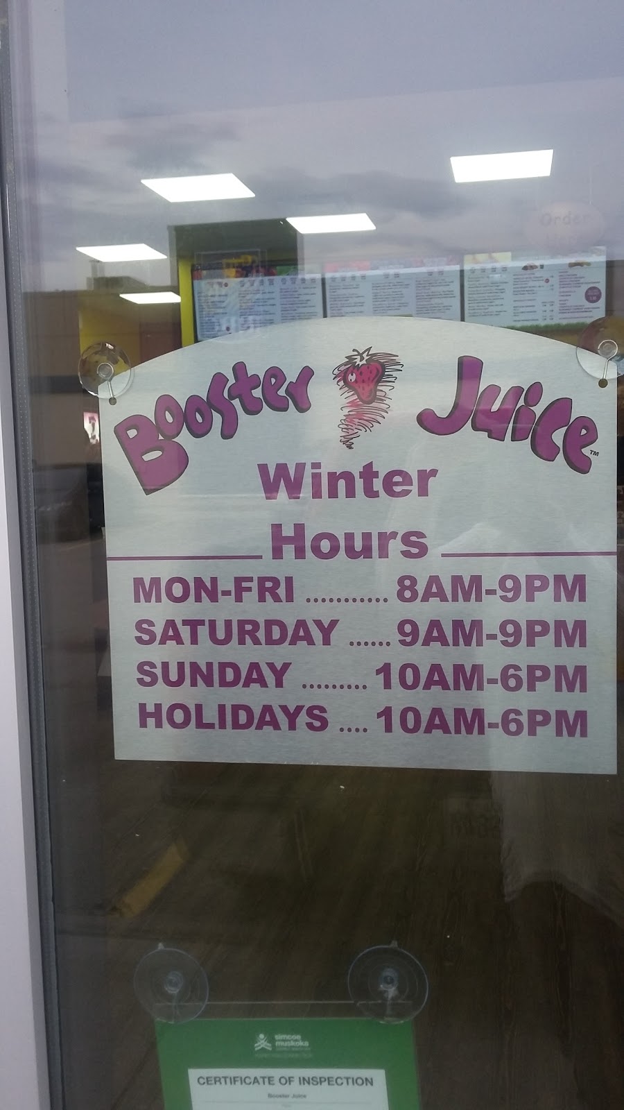 Booster Juice | 541 Holland St W Unit S2, Bradford, ON L3Z 0C1, Canada | Phone: (905) 778-0950