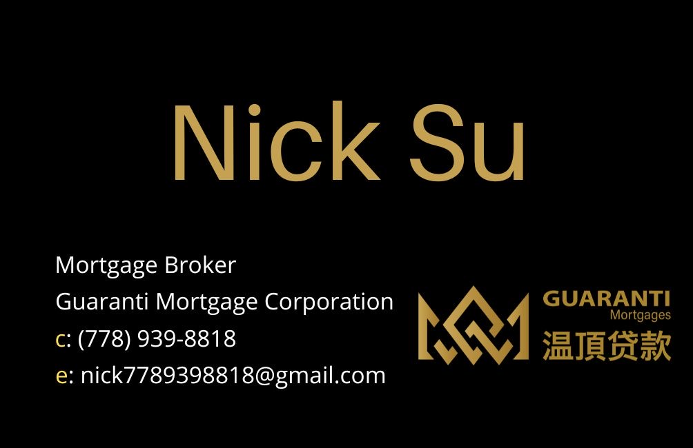 Nick Su-Mortgage Broker-Dominion Lending Centres Guaranti Mortgages | 6011 Westminster Hwy #211, Richmond, BC V7C 4R9, Canada | Phone: (778) 939-8818