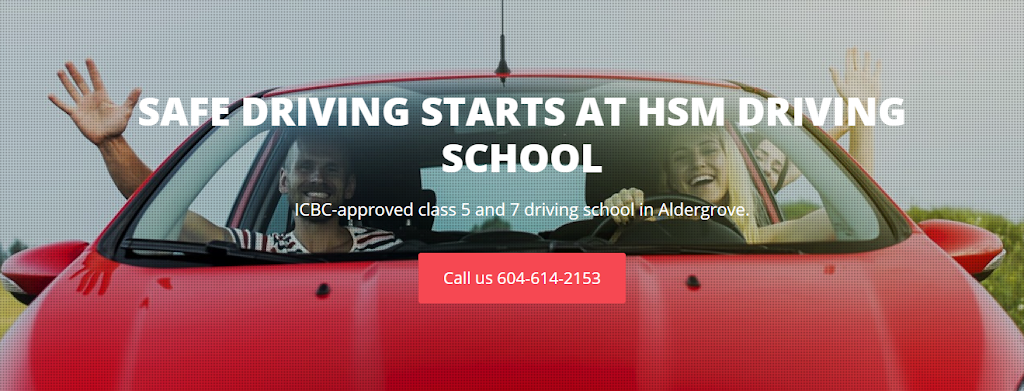 HSM Driving School | 2875 269 St, Aldergrove, BC V4W 3A1, Canada | Phone: (604) 614-2153