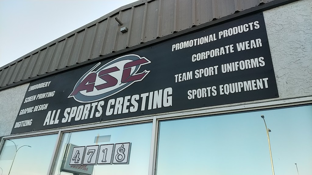 All Sports Cresting | 4718 AB-2A, Lacombe, AB T4L 1H4, Canada | Phone: (403) 782-6681