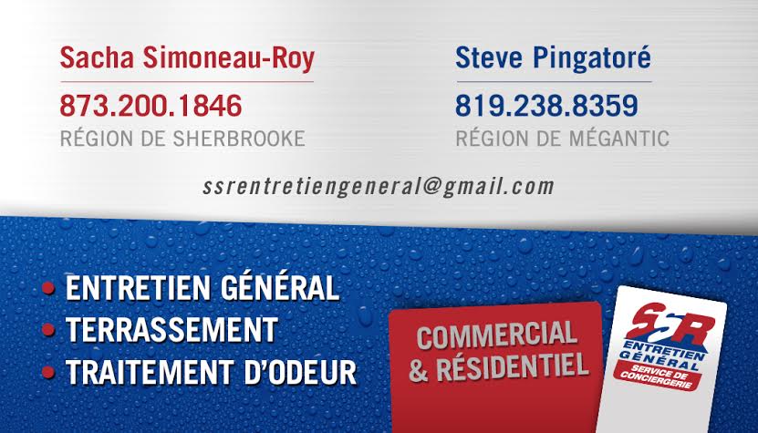 SSR Entretien Général | 289 Principale, Saint-Romain, QC G0Y 1L0, Canada | Phone: (873) 200-1846