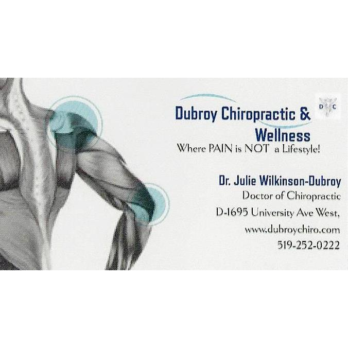 Dubroy Chiropractic & Wellness | 1695 University Ave W, Windsor, ON N9B 1C3, Canada | Phone: (519) 252-0222