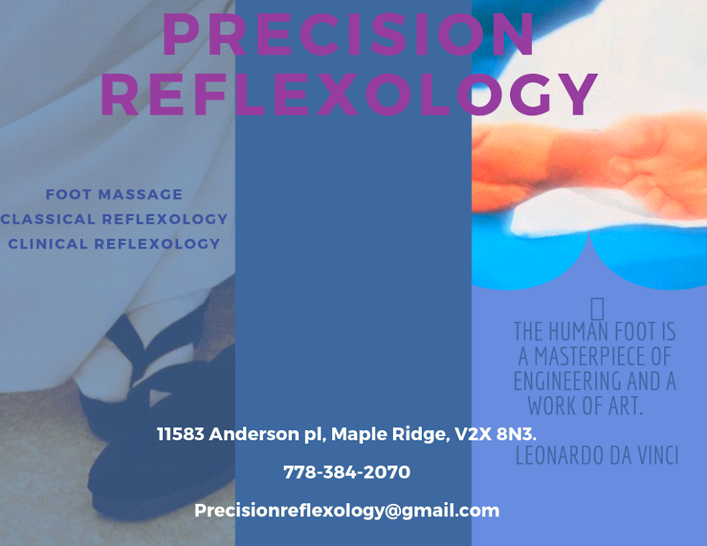 Precision Reflexology | 11583 Anderson Pl, Maple Ridge, BC V2X 8N3, Canada | Phone: (778) 384-2070
