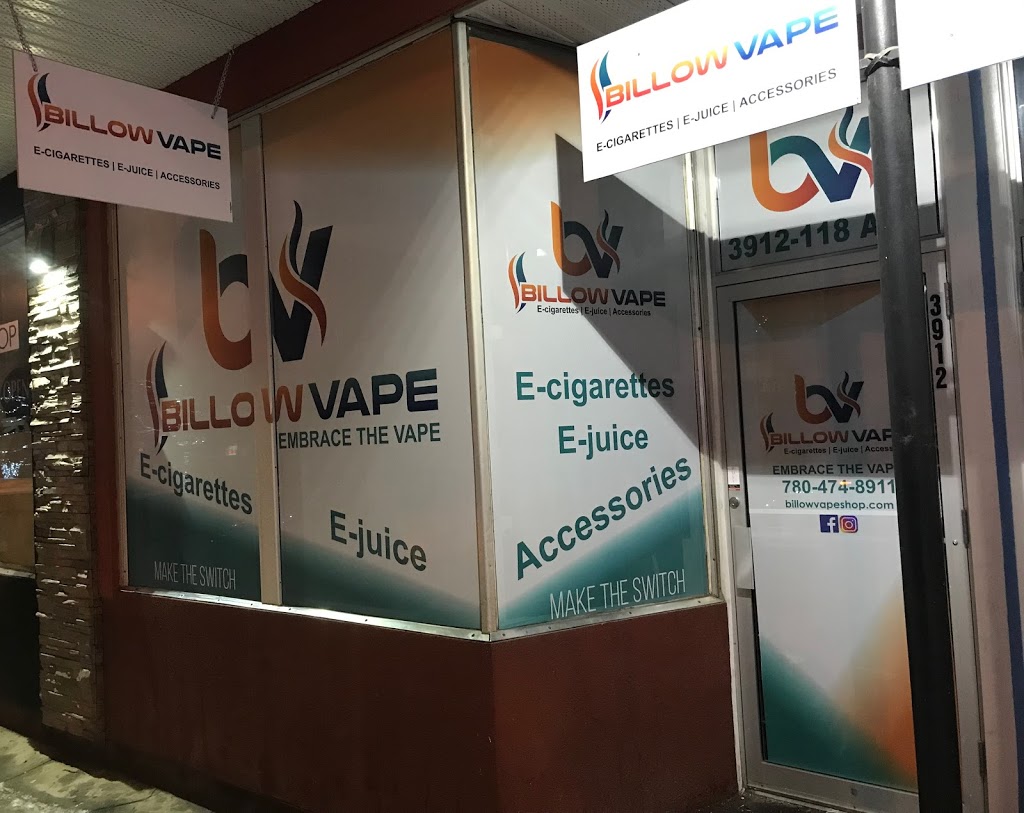 Billow Vape | 3912 118 Ave NW, Edmonton, AB T5W 0Z9, Canada | Phone: (780) 471-1656