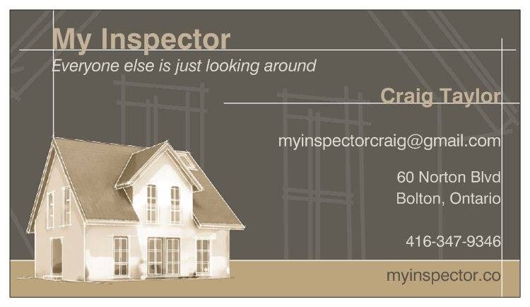 My Inspector | 60 Norton Blvd, Bolton, ON L7E 2C5, Canada | Phone: (416) 347-9346