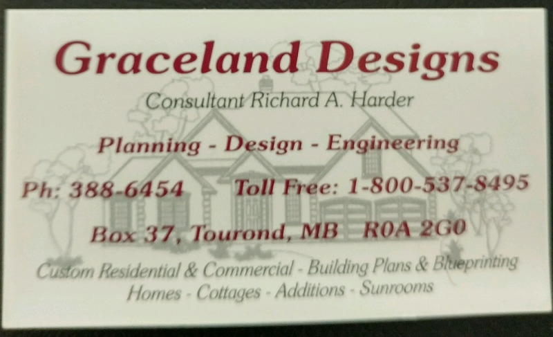 Graceland Design | Tourond Rd, Tourond, MB R0A 2G0, Canada | Phone: (204) 388-6454