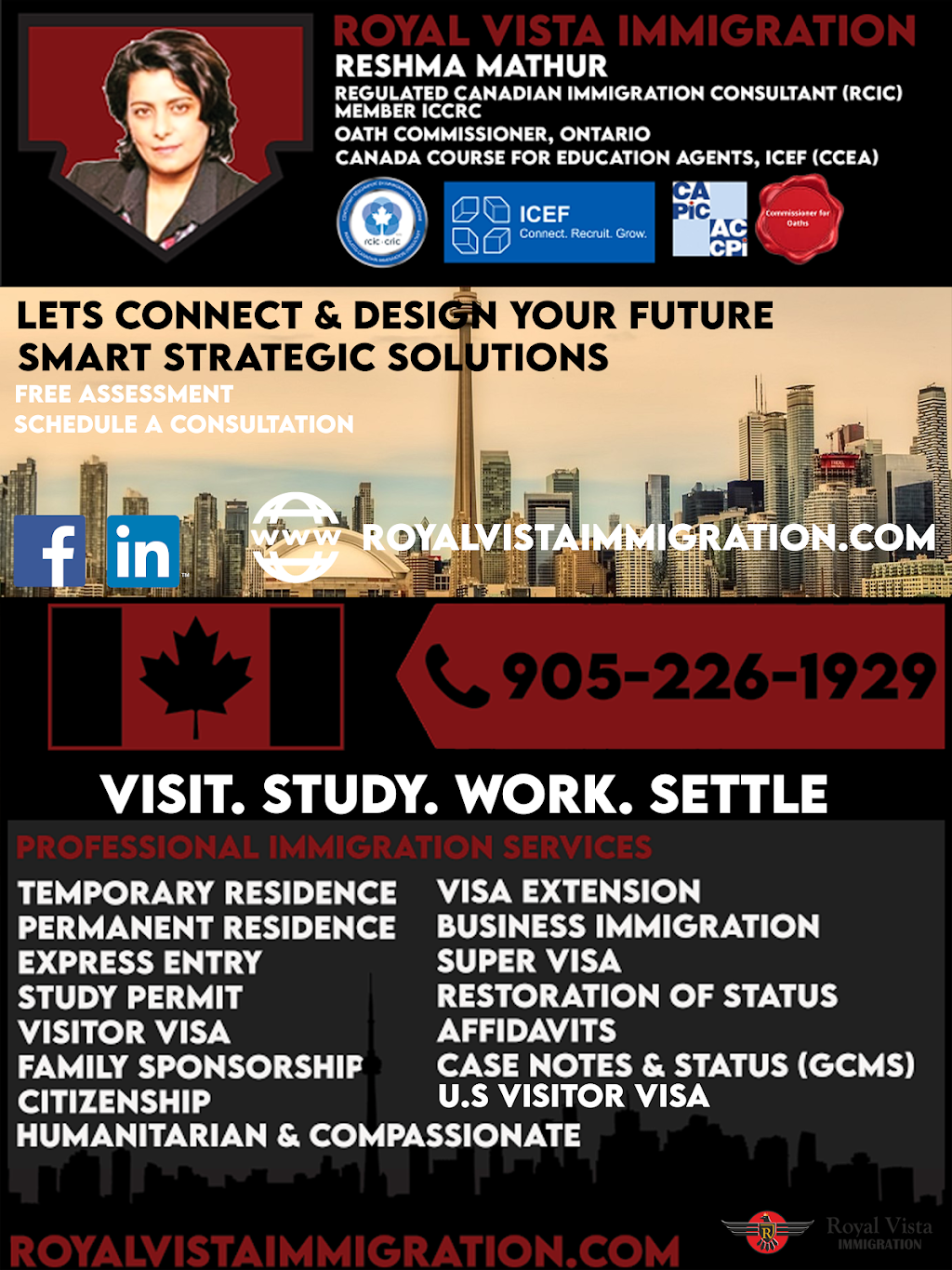 Royal Vista Immigration | 49 Springcreek Crescent, Kanata, ON K2M 2M2, Canada | Phone: (905) 226-1929