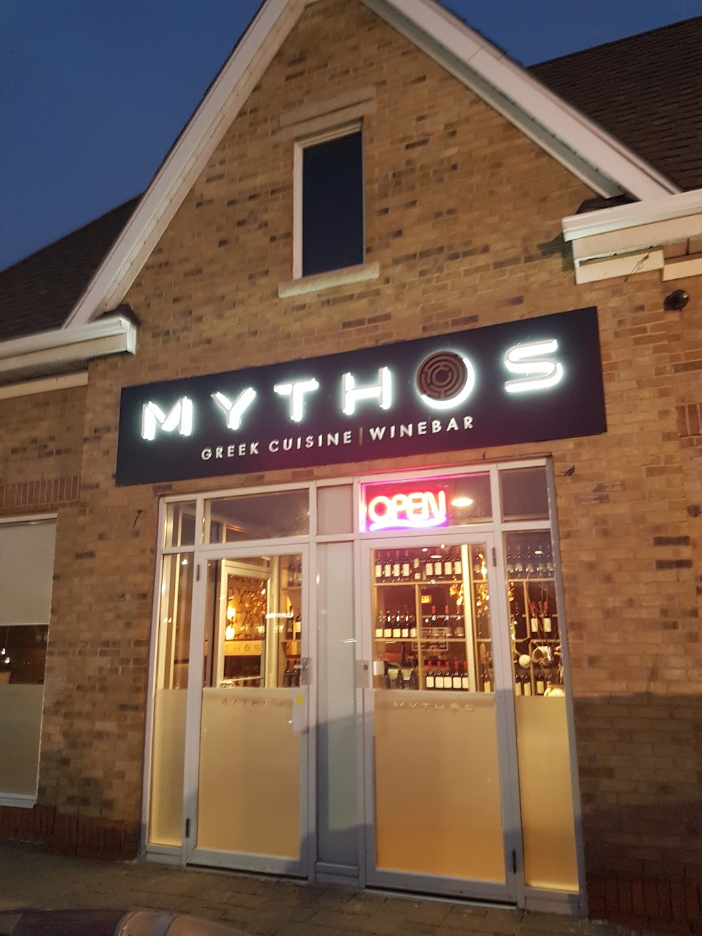 MYTHOS Greek Cuisine | Wine Bar | 3500 Fairview St, Burlington, ON L7N 2R5, Canada | Phone: (905) 639-7300