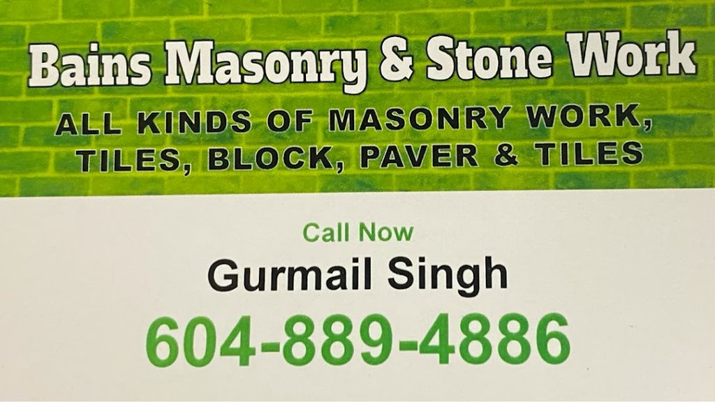 Bains Masonry & Stone Work | 12950 Helston Crescent, Surrey, BC V3W 6T7, Canada | Phone: (604) 889-4886