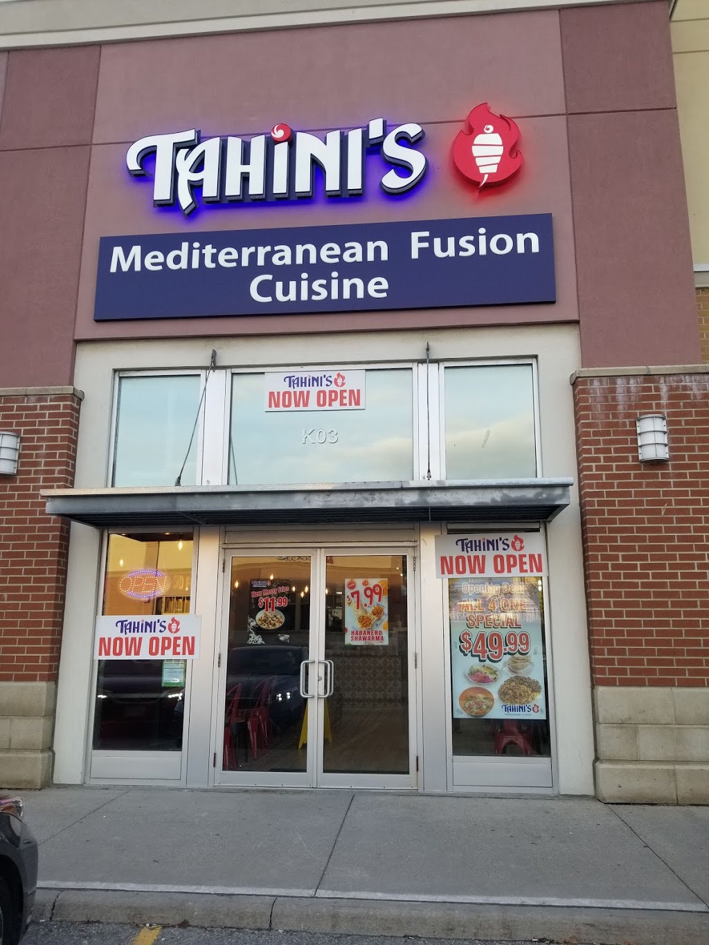 Tahinis | 4160 Baldwin St S K3, Whitby, ON L1R 3H8, Canada | Phone: (905) 655-9033