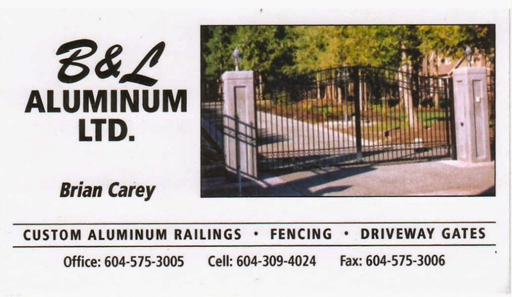 B & L Aluminum Railings & Gates | 5250 185a St Unit #5, Surrey, BC V3S 7A4, Canada | Phone: (604) 575-3005