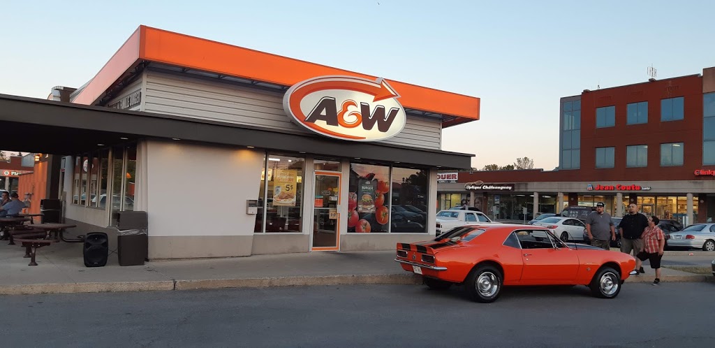 A&W Canada | 72a Boulevard Saint-Jean-Baptiste, Châteauguay, QC J6K 4Y7, Canada | Phone: (450) 692-0349