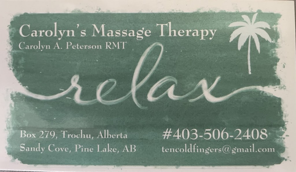 Carolyns Massage Therapy | Kneehill County, Trochu, AB T0M 2C0, Canada | Phone: (403) 506-2408