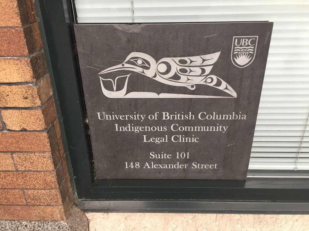 Indigenous Community Legal Clinic | 148 Alexander St #101, Vancouver, BC V6A 1B5, Canada | Phone: (604) 684-7334