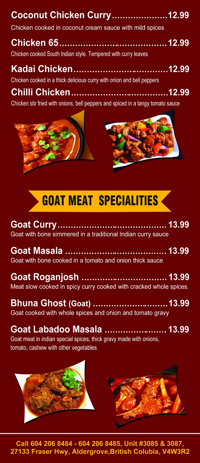 Taj Indian Cuisine & Sweets | 27133 Fraser Hwy Unit #3085, Aldergrove, BC V4W 3R2, Canada | Phone: (604) 206-8484