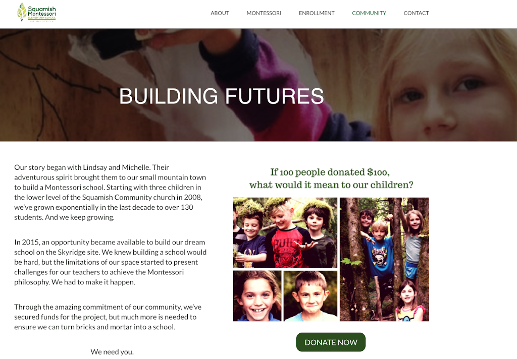 Squamish Montessori Elementary School | 41273 Horizon Drive, Squamish, BC V8B 0Y7, Canada | Phone: (604) 390-0031