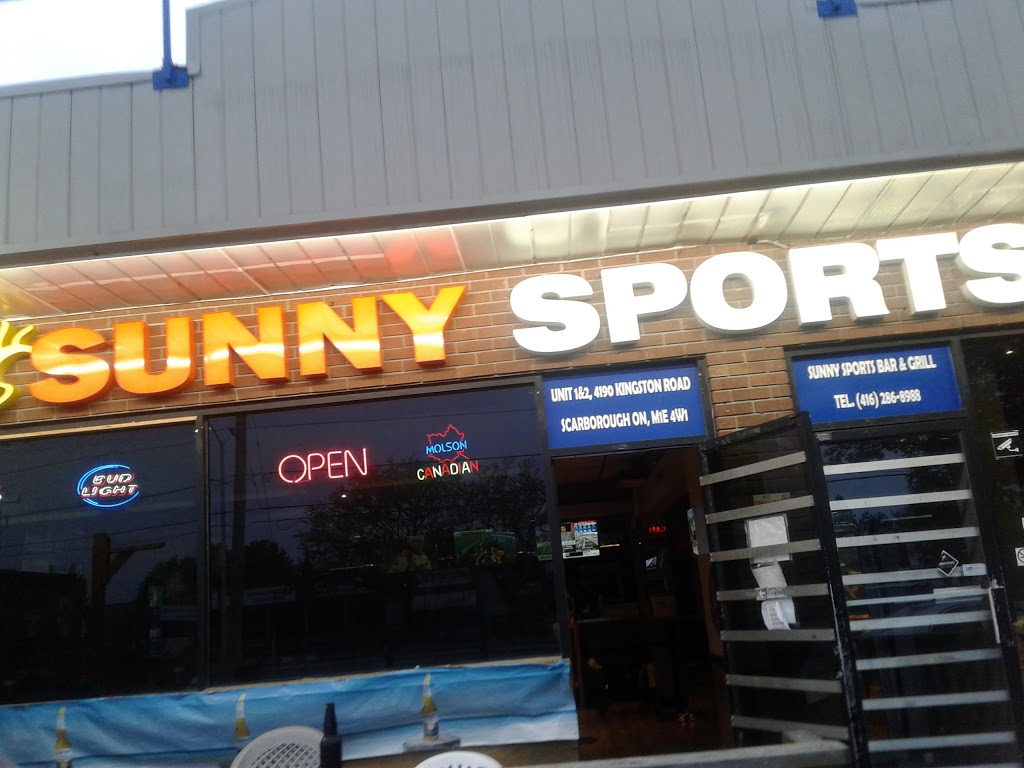 Sunny Sports Bar & Grill | Unit 1 & 2, 4190 Kingston Rd, Scarborough, ON M1E 4W1, Canada | Phone: (416) 286-8988