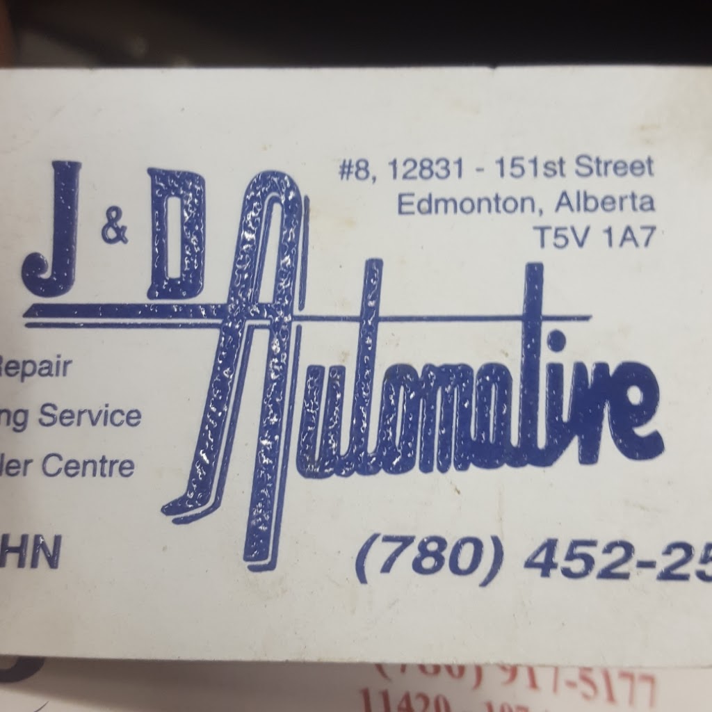 J & D Automotive | 12835 151 St NW, Edmonton, AB T5V 1A7, Canada | Phone: (780) 452-2573