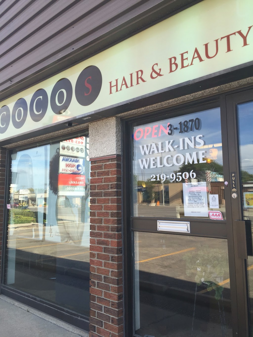 Cocos Hair And Beauty Bar | 1870 Portage Ave #3, Winnipeg, MB R3J 0H2, Canada | Phone: (204) 219-9506