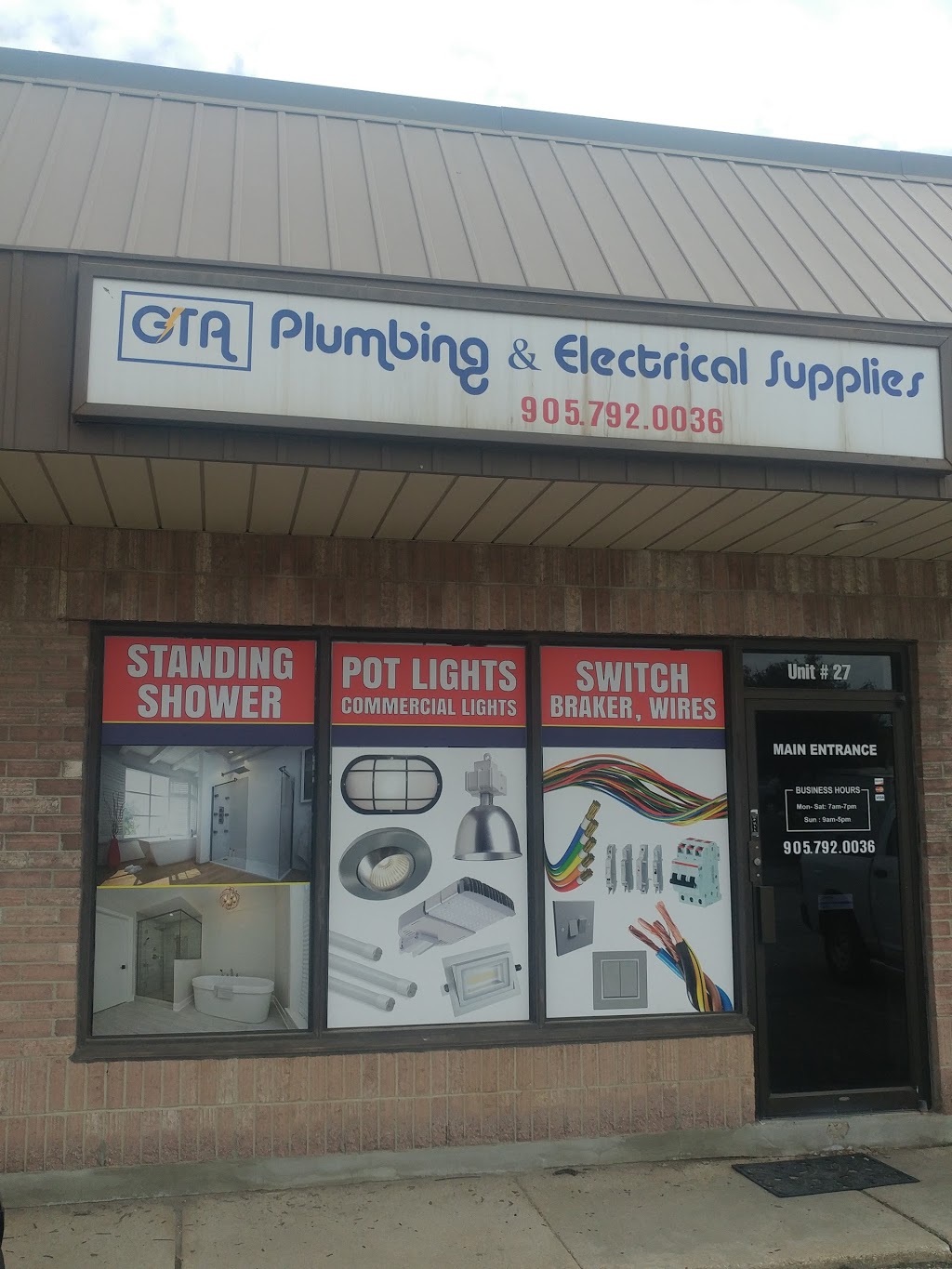 GTA Plumbing & Electrical Supplies | South, 18 Strathearn Ave Unit 25-27, Brampton, ON L6T 4P1, Canada | Phone: (905) 792-0036