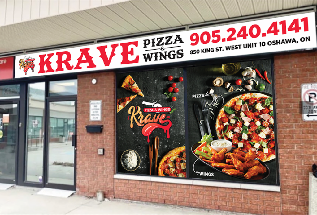 Krave Pizza & Wings | 850 King St W Unit 10, Oshawa, ON L1J 2L5, Canada | Phone: (905) 240-4141