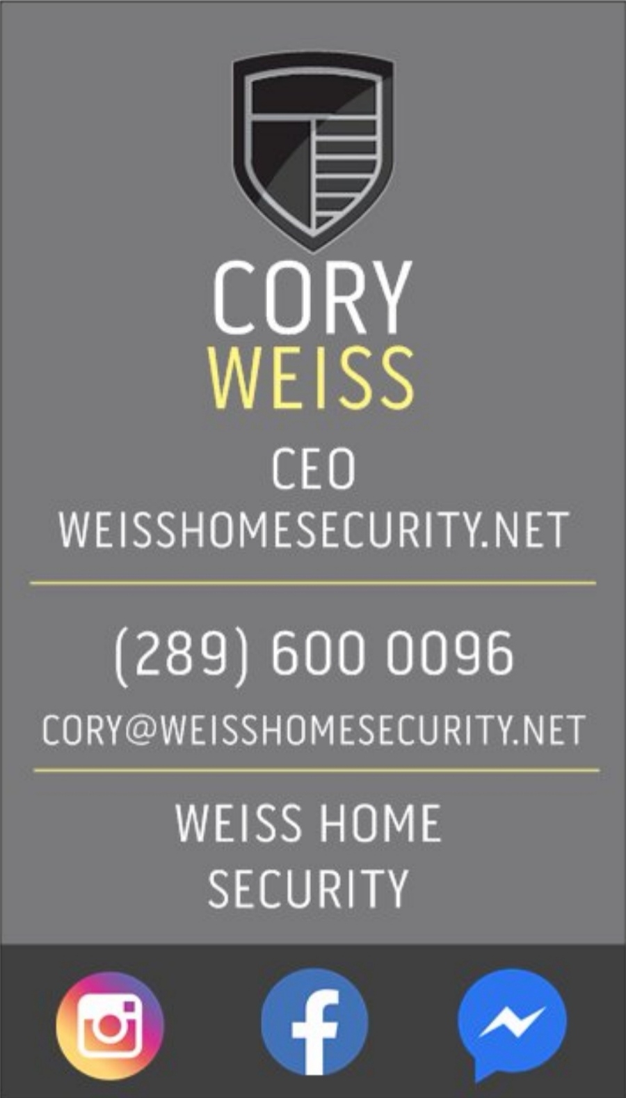 WEISS home security | Main St, Orono, ON L0B 1M0, Canada | Phone: (289) 600-0096