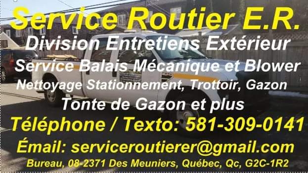 Service Routier E.R. / Entretien Extérieur E.R. | 2371 Des, Rue des Meuniers app 8, Québec, QC G2C 1R2, Canada | Phone: (581) 309-0141