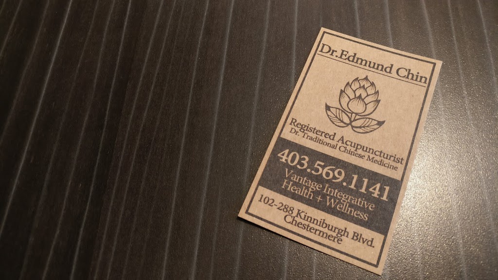 Dr. Edmund Chin Acupuncture + Vitality @ Vantage | 102 - 288 Kinniburgh Blvd, Chestermere, AB T1X 0V8, Canada | Phone: (403) 569-1141