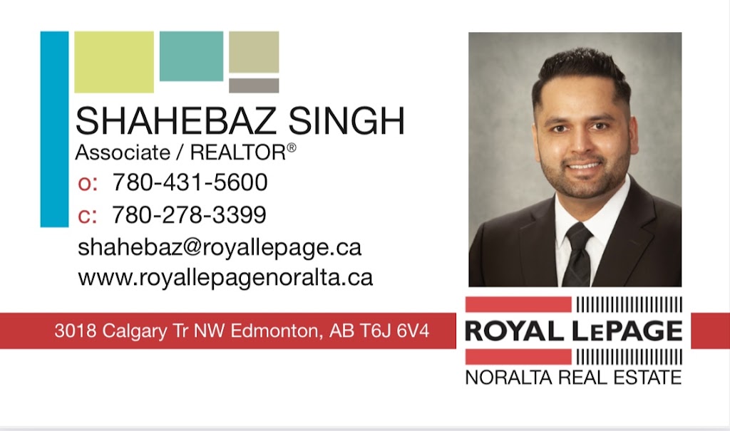 Shahebaz Singh - Royal LePage Noralta Real Estate | 3018 Calgary Trail NW, Edmonton, AB T6J 6V4, Canada | Phone: (780) 278-3399