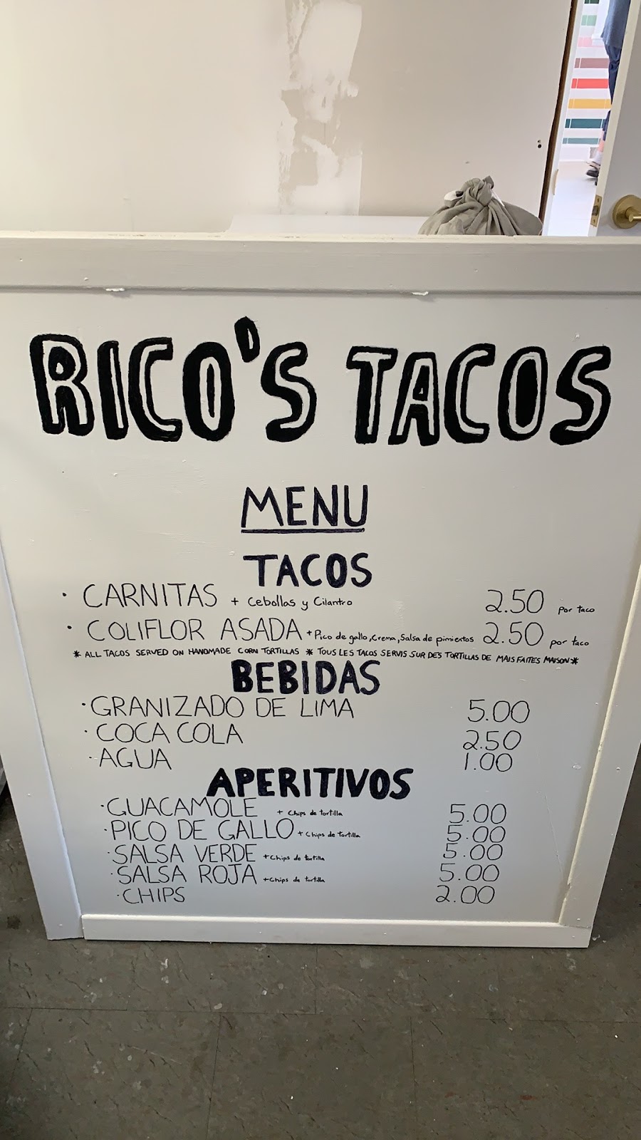 Rico’s Tacos | 33 Rue du Yacht Club, Hudson, QC J0P 1H0, Canada | Phone: (438) 773-2023