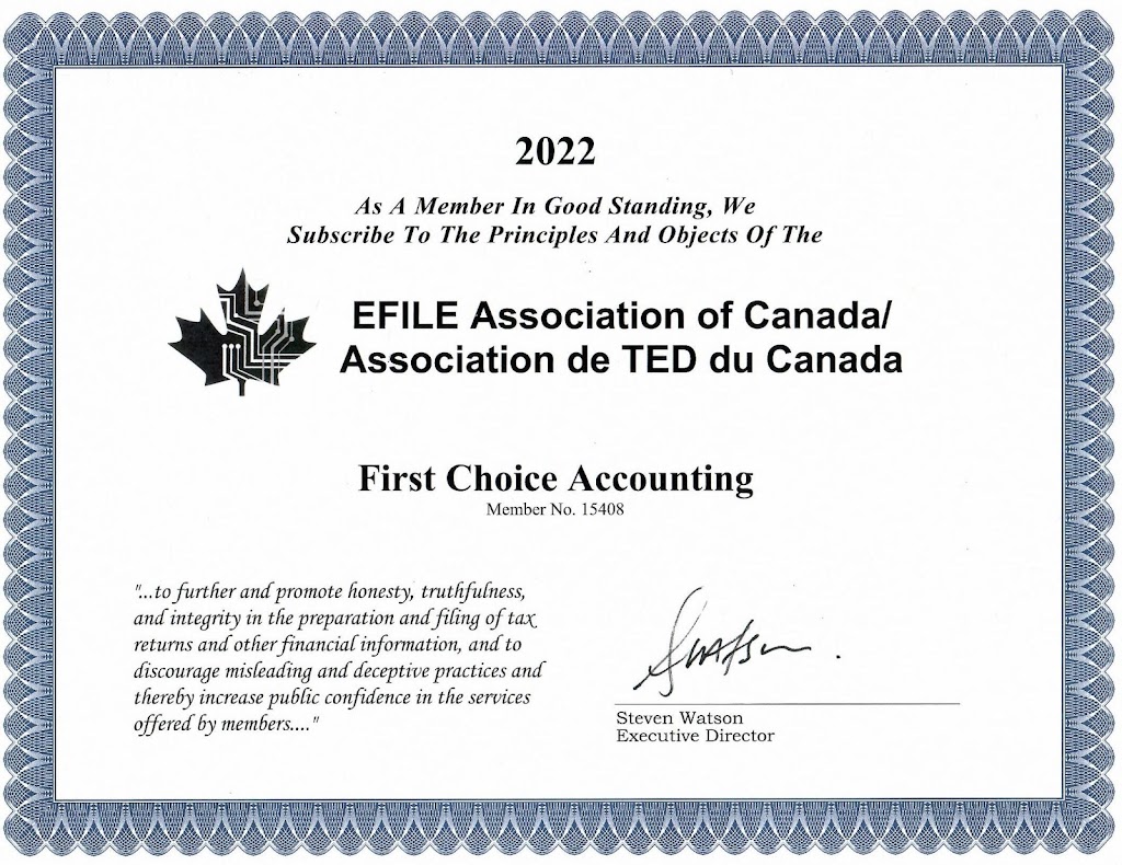 First Choice Accounting | By Appointment Only, 208 Bloor St W, Oshawa, ON L1J 1P8, Canada | Phone: (289) 385-2703